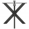 Noga do stołu jadalnego Pająk Antracyt 85x85x(72-73) cm Stal