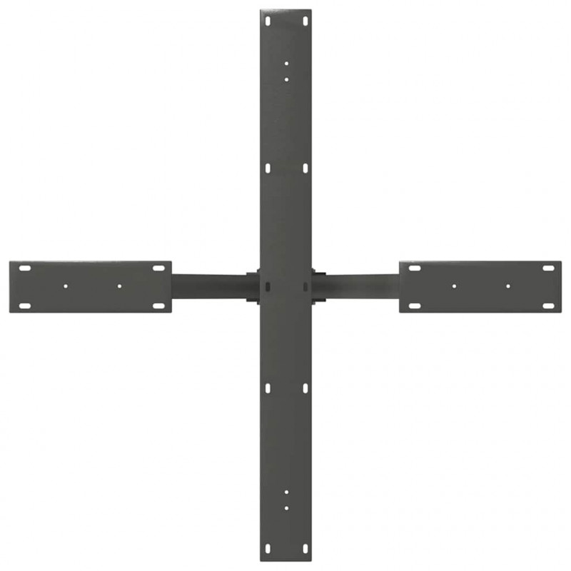 Noga do stołu jadalnego Pająk Antracyt 85x85x(72-73) cm Stal