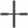Noga do stołu jadalnego Pająk Antracyt 85x85x(72-73) cm Stal