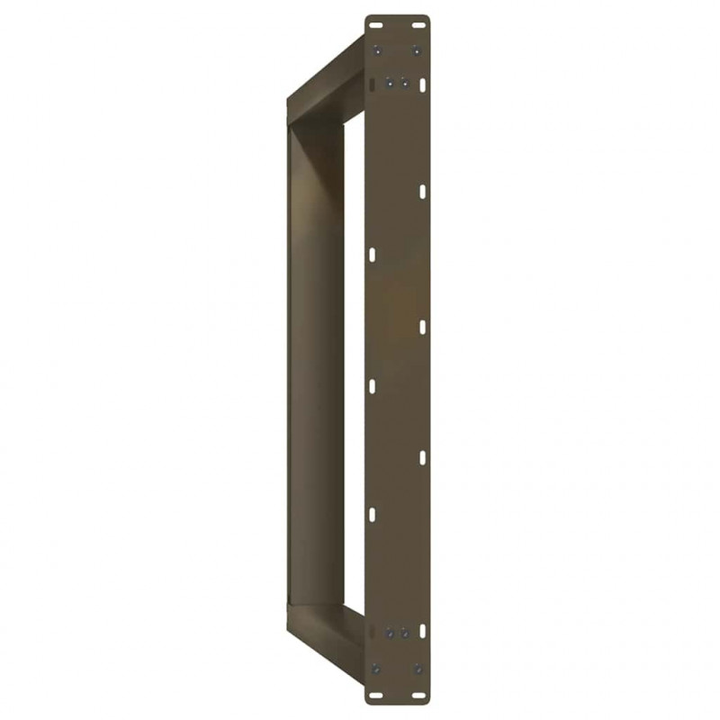 Nogi do stołu jadalnego w kształcie litery U 2 szt. Naturalna stal 100x(72-73) cm Stal