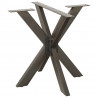 Noga do stołu jadalnego Spider Shape Czarny 85x85x(72-73) cm Stal