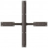 Noga do stołu jadalnego Spider Shape Czarny 85x85x(72-73) cm Stal