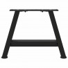 Nogi do stolika kawowego w kształcie litery A 2 szt. Czarne 30x(30-31) cm Stal