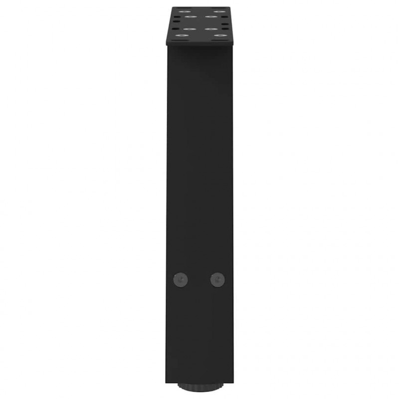 Nogi do stolika kawowego w kształcie litery A 2 szt. Czarne 30x(30-31) cm Stal