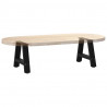 Nogi do stolika kawowego w kształcie litery A 2 szt. Czarne 30x(30-31) cm Stal
