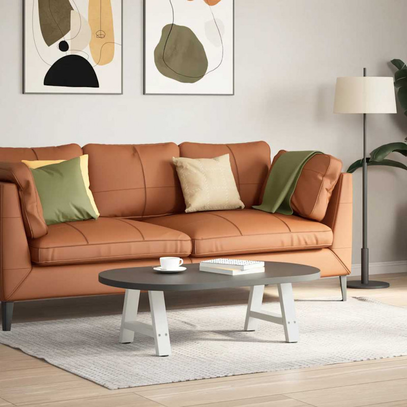 Nogi do stolika kawowego w kształcie litery A 2 szt. Białe 30x(30-31) cm Stal