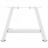 Nogi do stolika kawowego w kształcie litery A 2 szt. Białe 30x(30-31) cm Stal