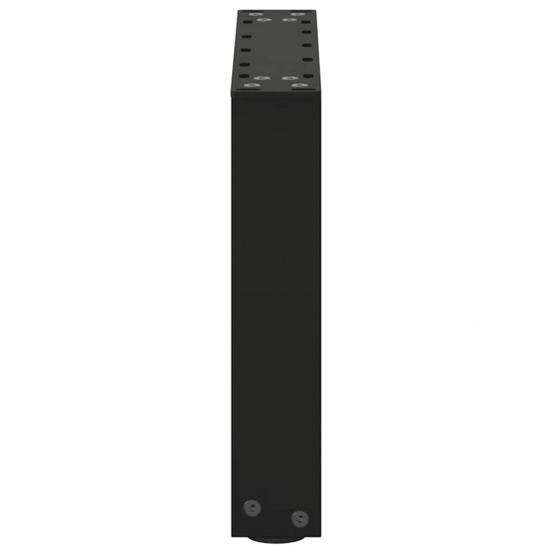 Nogi do stolika kawowego w kształcie litery U 2 szt. Czarne 30x(30-31) cm Stal