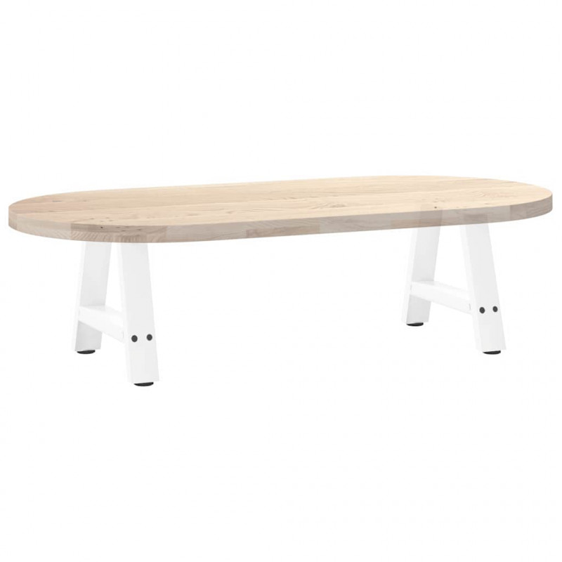 Nogi do stolika kawowego w kształcie litery A 2 szt. Białe 30x(30-31) cm Stal
