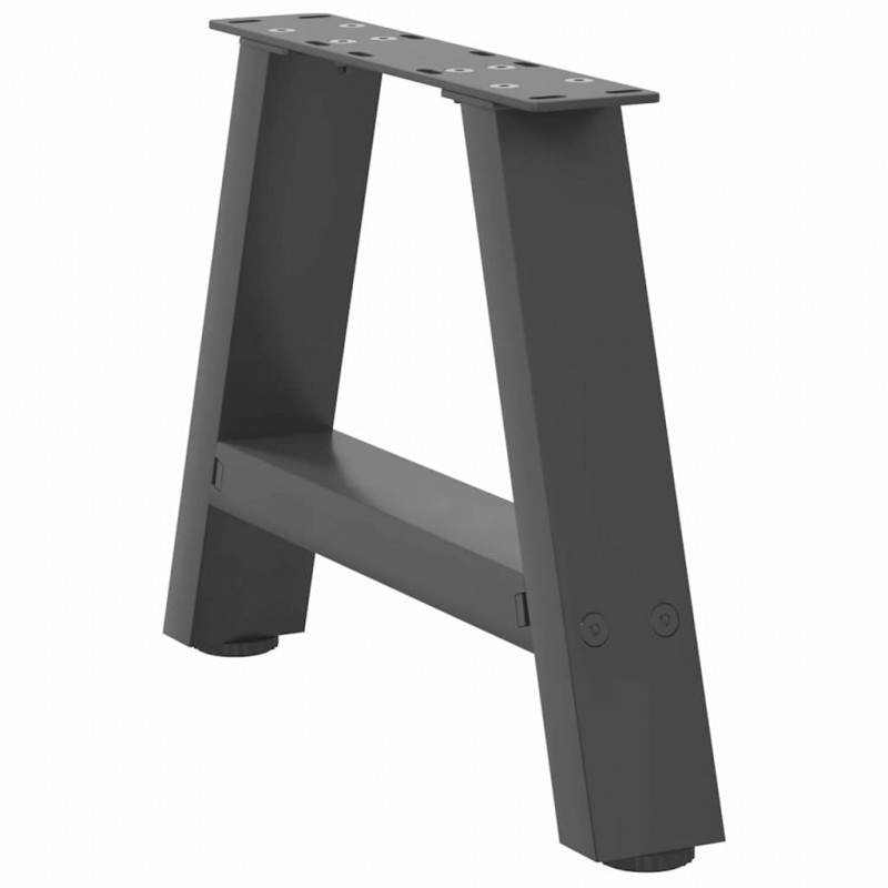 Nogi do stolika kawowego w kształcie litery A 2 szt. Antracyt 30x(30-31) cm Stal