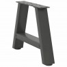 Nogi do stolika kawowego w kształcie litery A 2 szt. Antracyt 30x(30-31) cm Stal