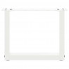 Nogi do stolika kawowego w kształcie litery U 2 szt. Białe 30x(30-31) cm Stal