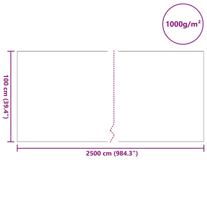 Polar do stawu Szary 1 x 25 m Poliester i Bawełna