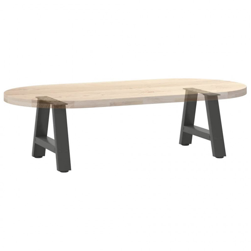 Nogi do stolika kawowego w kształcie litery A 2 szt. Antracyt 30x(30-31) cm Stal