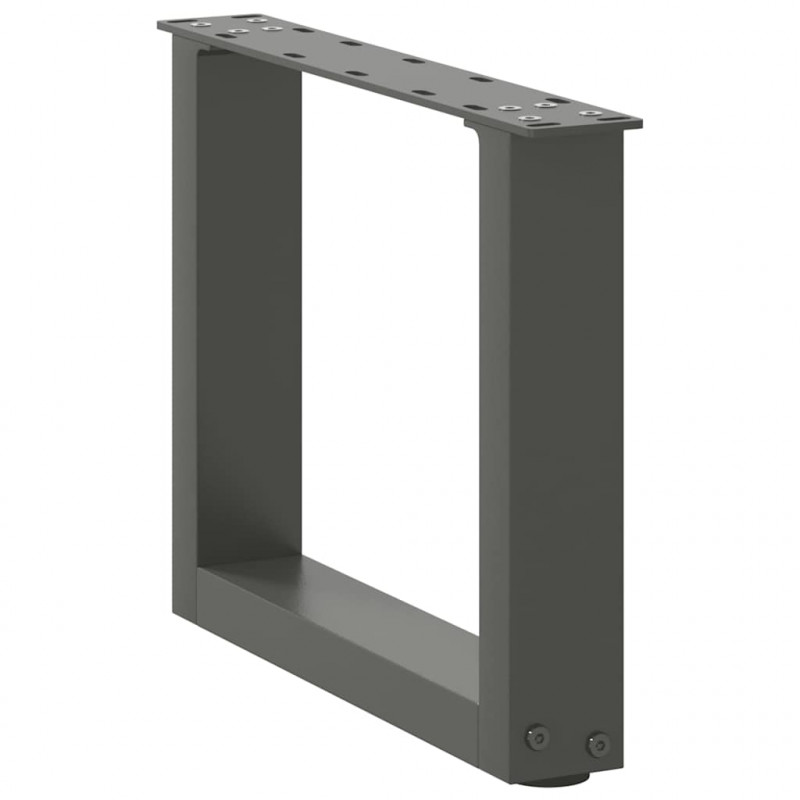 Nogi do stolika kawowego w kształcie litery U 2 szt. Antracyt 30x(30-31) cm Stal