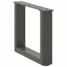 Nogi do stolika kawowego w kształcie litery U 2 szt. Antracyt 30x(30-31) cm Stal