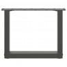 Nogi do stolika kawowego w kształcie litery U 2 szt. Antracyt 30x(30-31) cm Stal