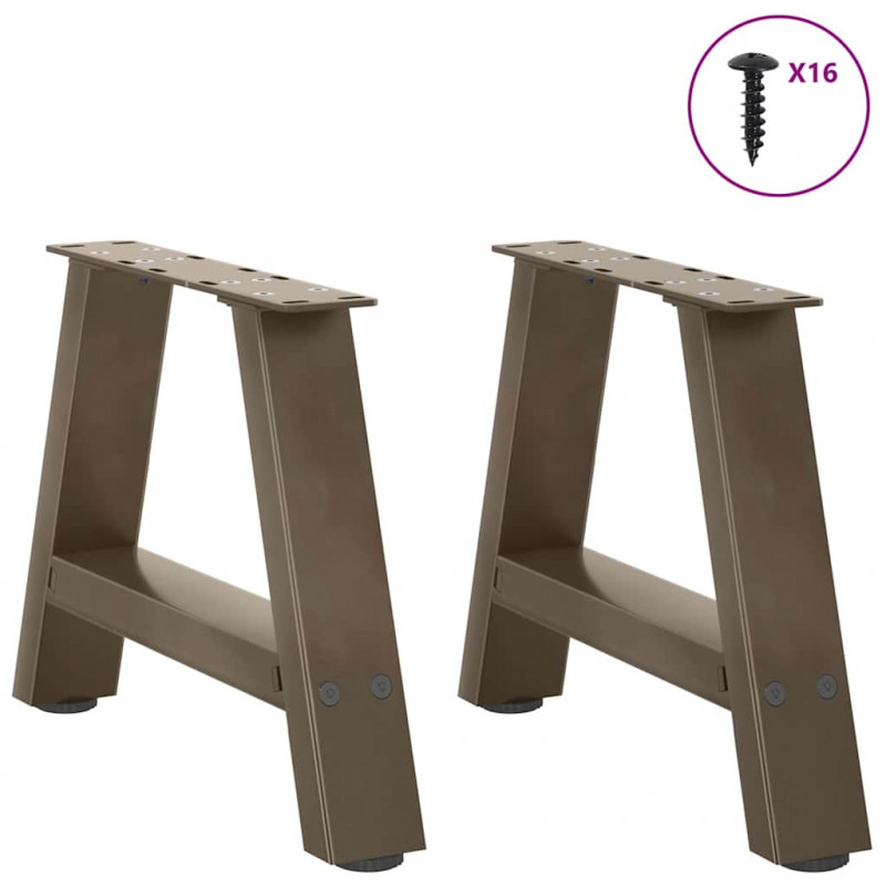 Nogi do stolika kawowego w kształcie litery A 2 szt. 30x(30-31) cm Stal