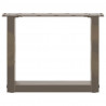 Nogi do stolika kawowego w kształcie litery U 2 szt. Naturalna stal 30x(30-31) cm Stal