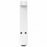 Nogi do stolika kawowego w kształcie litery A 2 szt. Białe 40x(30-31) cm Stal