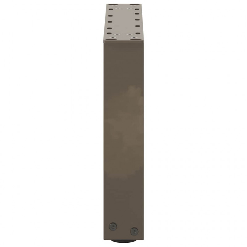 Nogi do stolika kawowego w kształcie litery U 2 szt. Naturalna stal 30x(30-31) cm Stal
