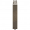 Nogi do stolika kawowego w kształcie litery U 2 szt. Naturalna stal 30x(30-31) cm Stal