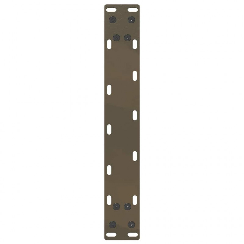 Nogi do stolika kawowego w kształcie litery U 2 szt. Naturalna stal 30x(30-31) cm Stal