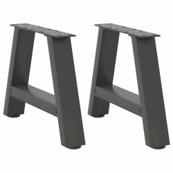 Nogi do stolika kawowego w kształcie litery A 2 szt. Antracyt 40x(30-31) cm Stal