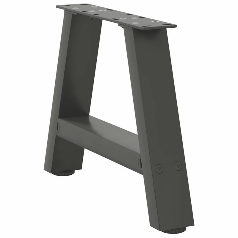 Nogi do stolika kawowego w kształcie litery A 2 szt. Antracyt 40x(30-31) cm Stal