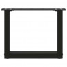 Nogi do stolika kawowego w kształcie litery U 2 szt. Czarne 40x(30-31) cm Stal