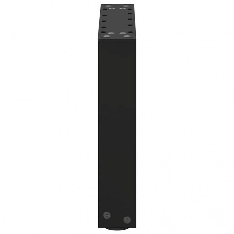 Nogi do stolika kawowego w kształcie litery U 2 szt. Czarne 40x(30-31) cm Stal
