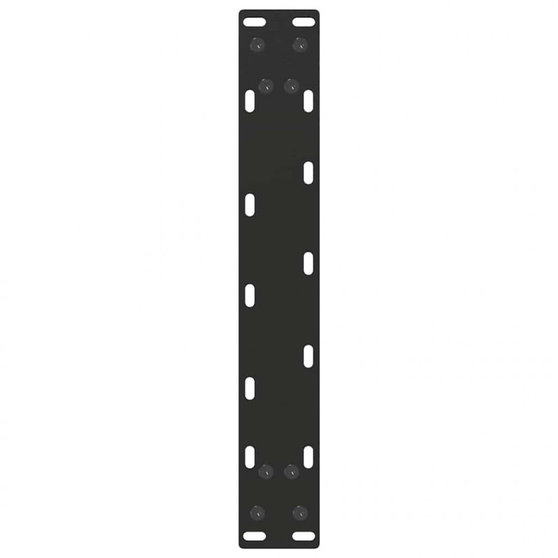 Nogi do stolika kawowego w kształcie litery U 2 szt. Czarne 40x(30-31) cm Stal