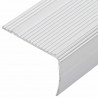Listwy schodowe 10 pcs Srebrny 67 x 3.5 x 3 cm Aluminium