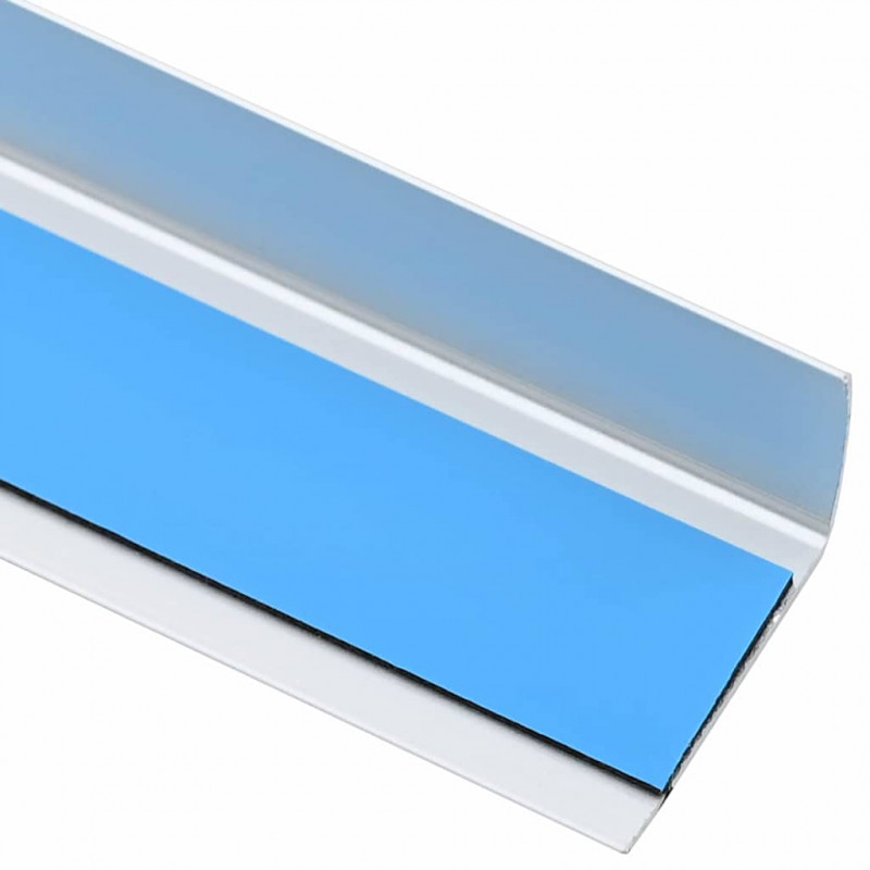 Listwy schodowe 10 pcs Srebrny 67 x 3.5 x 3 cm Aluminium