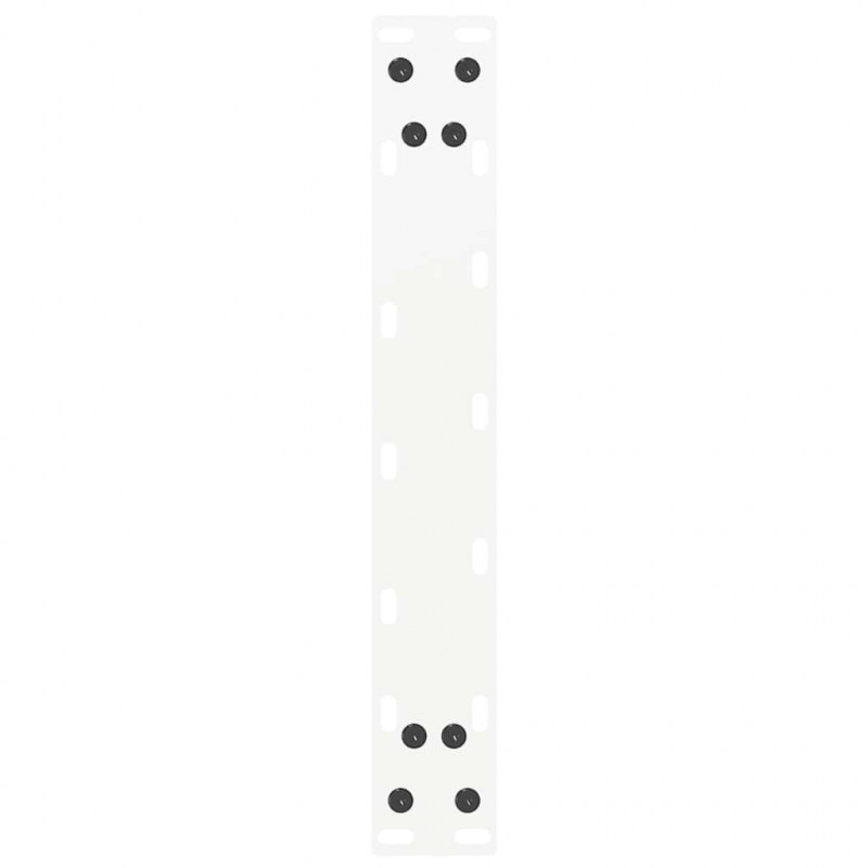 Nogi do stolika kawowego w kształcie litery U 2 szt. Białe 40x(30-31) cm Stal