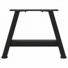 Nogi do stolika kawowego w kształcie litery A 2 szt. Czarne 50x(30-31) cm Stal