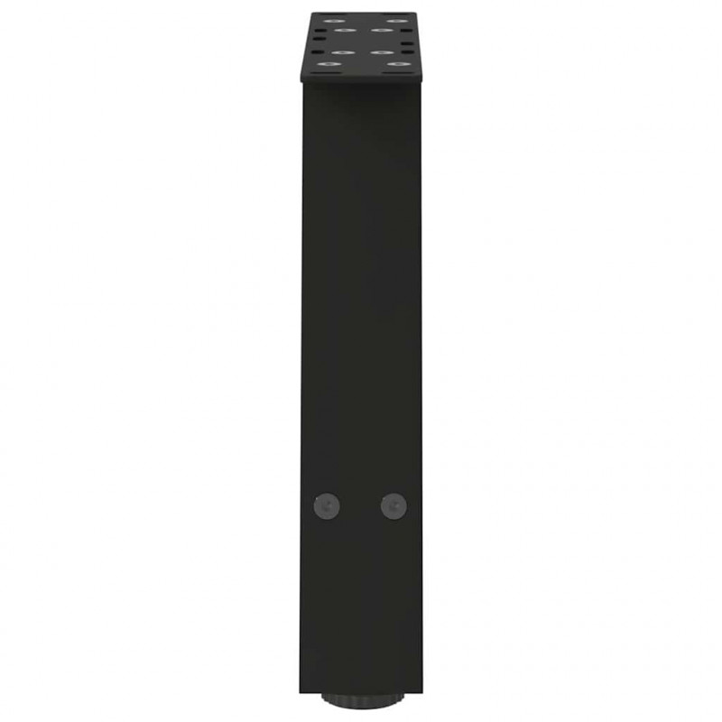 Nogi do stolika kawowego w kształcie litery A 2 szt. Czarne 50x(30-31) cm Stal