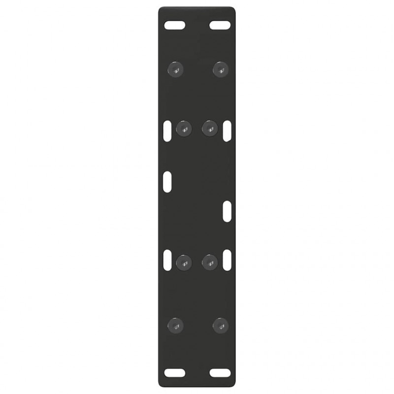 Nogi do stolika kawowego w kształcie litery A 2 szt. Czarne 50x(30-31) cm Stal