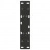 Nogi do stolika kawowego w kształcie litery A 2 szt. Czarne 50x(30-31) cm Stal