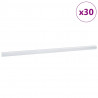 Listwy schodowe 30 pcs Srebrny 67 x 3.5 x 3 cm Aluminium