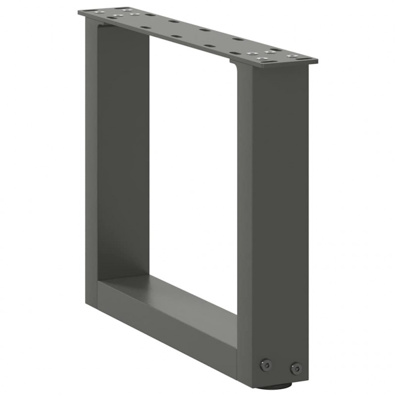 Nogi do stolika kawowego w kształcie litery U 2 szt. Antracyt 40x(30-31) cm Stal