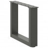 Nogi do stolika kawowego w kształcie litery U 2 szt. Antracyt 40x(30-31) cm Stal