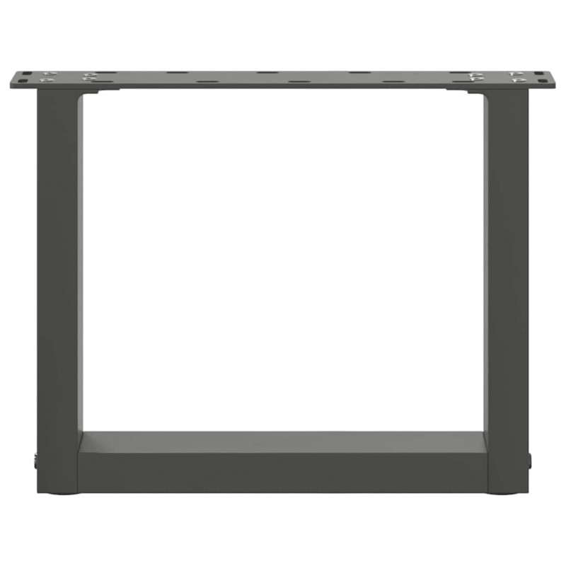 Nogi do stolika kawowego w kształcie litery U 2 szt. Antracyt 40x(30-31) cm Stal