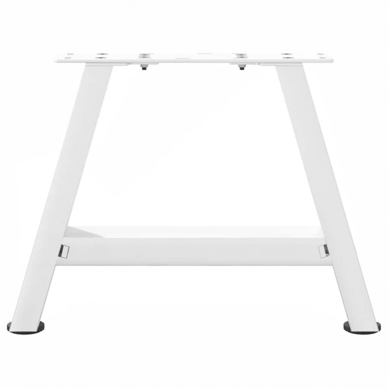 Nogi do stolika kawowego w kształcie litery A 2 szt. Białe 50x(30-31) cm Stal