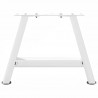 Nogi do stolika kawowego w kształcie litery A 2 szt. Białe 50x(30-31) cm Stal