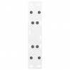 Nogi do stolika kawowego w kształcie litery A 2 szt. Białe 50x(30-31) cm Stal