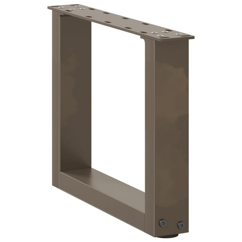 Nogi do stolika kawowego w kształcie litery U 2 szt. Naturalna stal 40x(30-31) cm Stal