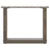 Nogi do stolika kawowego w kształcie litery U 2 szt. Naturalna stal 40x(30-31) cm Stal