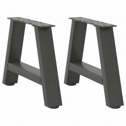 Nogi do stolika kawowego w kształcie litery A 2 szt. Antracyt 50x(30-31) cm Stal