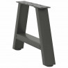 Nogi do stolika kawowego w kształcie litery A 2 szt. Antracyt 50x(30-31) cm Stal
